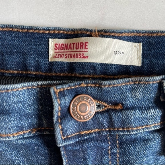 Signature by Levi Strauss Size 18 youth Boys Taper leg Jeans NWT - Picture 7 of 11
